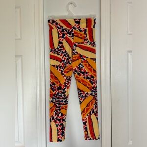LuLaRoe Leggings with Hot Dogs